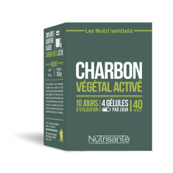 Charbon vegetal active    caps  40