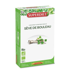 Superdiet Sève de Bouleau Bio 20 ampoules de 15ml