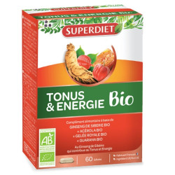 Superdiet Tonus & Energie Bio 60 gélules