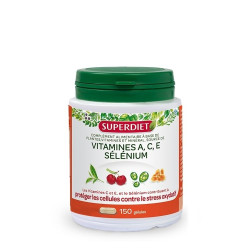 Superdiet Vitamines A. C. E. Sélénium 150 gélules