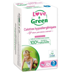 Love & Green Culottes Hypoallergéniques Taille 5 - 18 culottes
