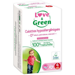 Love & Green Culottes Hypoallergéniques Taille 4 - 20 culottes
