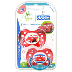 Dodie Sucette Anatomique Disney Cars Duo +6 mois