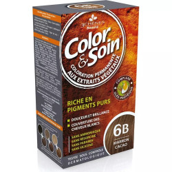 Les 3 Chênes Color & Soin Coloration Permanente 6B Marron Cacao 60ml
