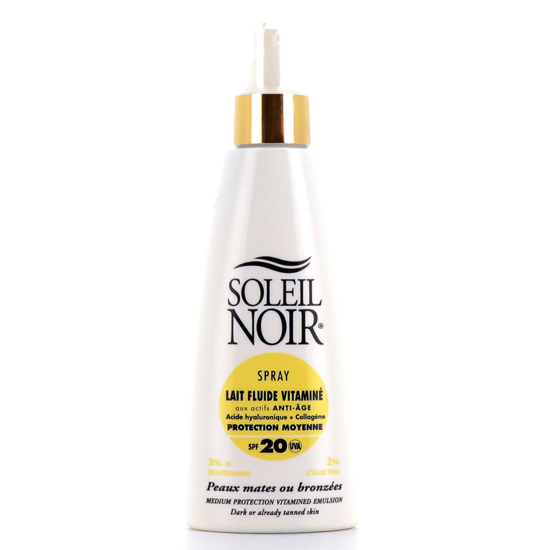 Soleil Noir Lait Fluide Vitaminé SPF20 Spray 150ml