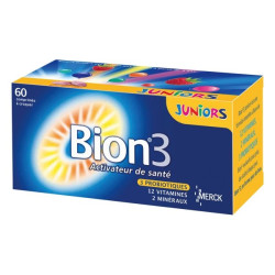 Bion 3 Juniors Saveur Framboise 60 comprimés à croquer