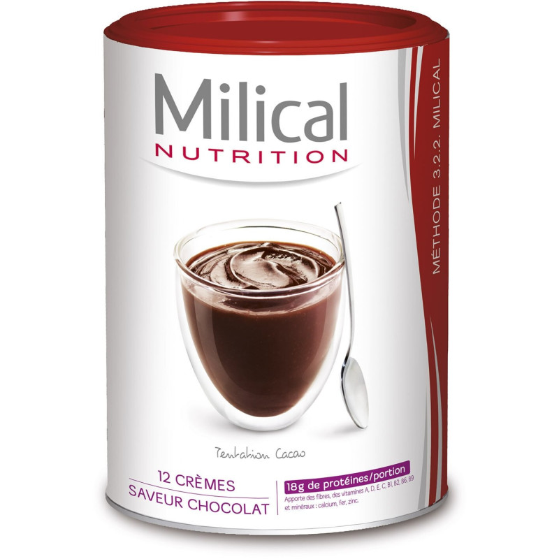 Milical Nutrition 12 Crèmes Saveur Chocolat