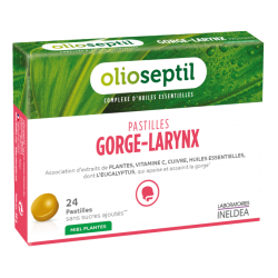 Olioseptil Pastilles Gorge-Larynx 24 pastilles