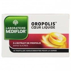 Mediflor Oropolis Pastilles Coeur Liquide Sans Sucre 16 pastilles