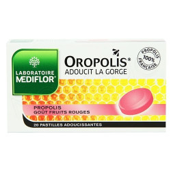 Mediflor Oropolis Pastilles Fruits Rouges 20 pastilles
