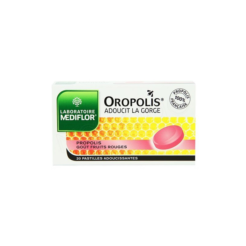 Mediflor Oropolis Pastilles Fruits Rouges 20 pastilles