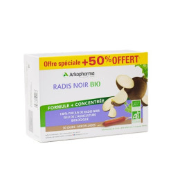 Arkofluides Radis Noir Bio 20 ampoules + 10 Offertes