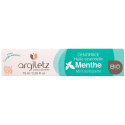 Argiletz Dentifrice Menthe Bio 75ml