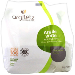 Argiletz Argile Verte Moulue Fine 1kg