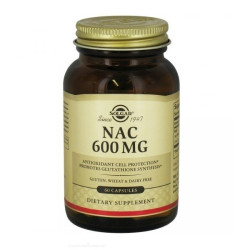 Solgar N-Acétyl Cystéine 600mg 60 capsules