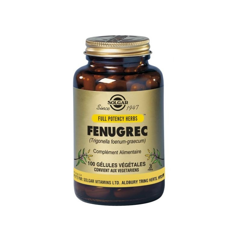 Solgar Fenugrec 100 gélules végétales