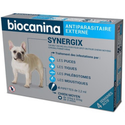 Biocanina Synergix Moyen Chien 10 à 20kg 4 pipettes