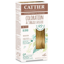 Cattier Coloration Capillaire Naturelle et Vegan N°7 Blond 120ml