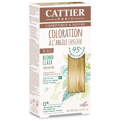 Cattier Coloration Capillaire Naturelle et Vegan N°8 Blond Clair 120ml