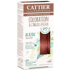 Cattier Coloration Capillaire Naturelle et Vegan Acajou 120ml