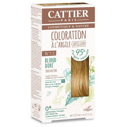 Cattier Coloration Capillaire Naturelle et Vegan N°7.3 Blond Doré 120ml