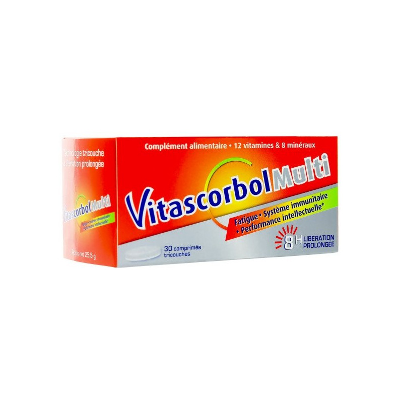 Vitascorbol Multi 30 comprimés tricouches
