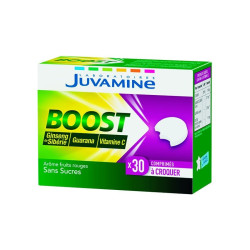 Juvamine Boost Vitamine C-Ginseng-Guarana 30 comprimés à croquer