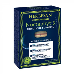 Herbesan Noctaphyt 3 Tricouche Sommeil 15 comprimés