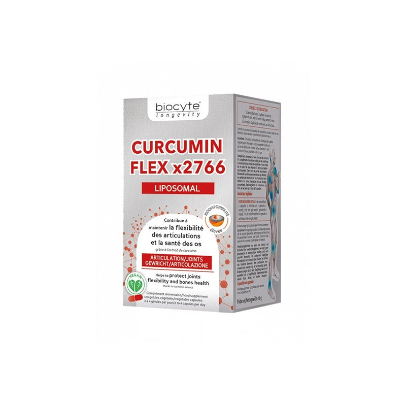 Biocyte Curcumin Flex x2766 Liposomal 120 gélules