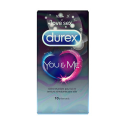 Durex You & Me Préservatifs Retardants et Stimulants 10 préservatifs