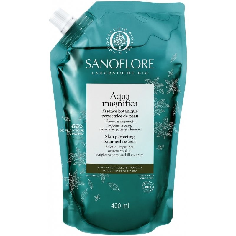 Sanoflore Aqua Magnifica Essence Botanique Perfectrice de Peau Recharge 400ml