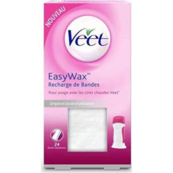 Veet Easy-Wax Recharge de Bandes 24 pièces