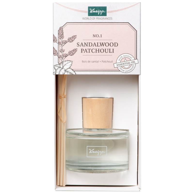 Kneipp World of Fragrances Bâtonnets parfumés Bois de Santal-Patchouli 50ml