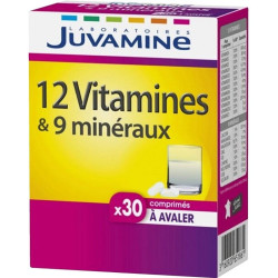 Juvamine 12 Vitamines + 9 Minéraux 30 comprimés