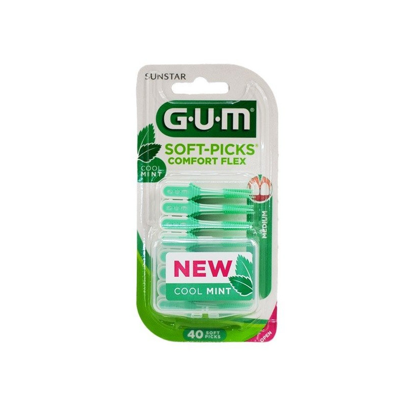 Gum Soft-Picks Comfort Flex Cool Mint Medium 40 pièces