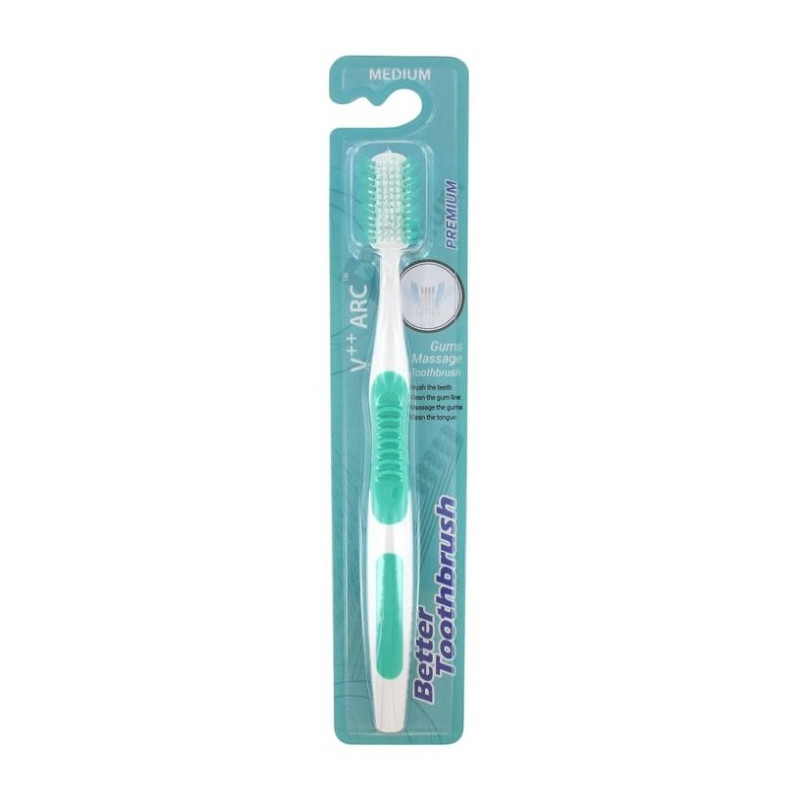 Better Toothbrush Premium V++ Arc Brosse à Dents Médium Vert