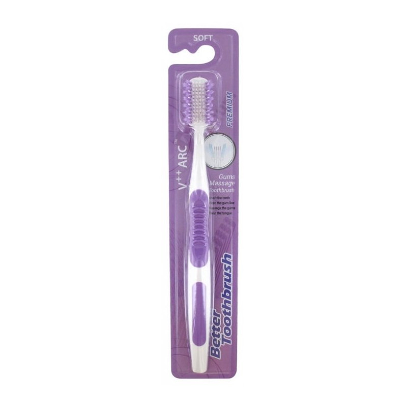 Better Toothbrush Premium V++ Arc Brosse à Dents Souple Violet