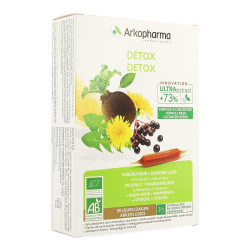 Arkopharma Arkofluides Détox Bio Ampoules 20 jours