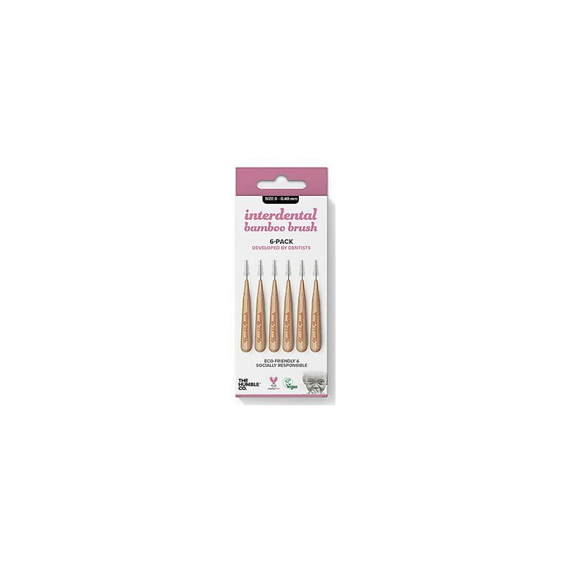 Humble Brosse Interdentaire en Bamboo Taille 0 - 0.4mm 6 pièces