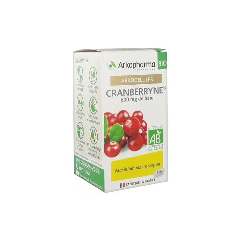 Arkopharma Arkogélules Cranberryne Bio 150 gélules