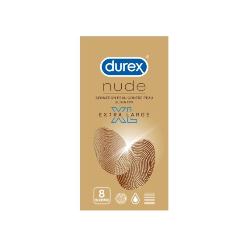 Durex Nude XL 8 préservatifs