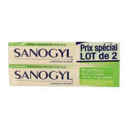 Sanogyl Bi-Protect Dentifrice Soin Complet Dents & Gencives OFFRE SPECIALE 2 x 75ml 