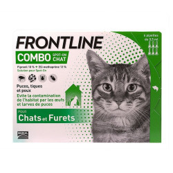 Frontline Combo Spot-On Chats & Furets 6 pipettes de 0,5ml