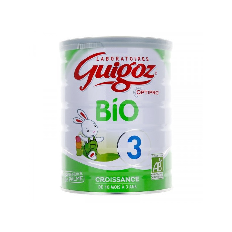 Guigoz Optipro 3 Bio Lait de Croissance 10 Mois à 3 ans 800g