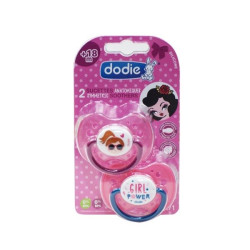 Dodie Sucettes Anatomiques Silicone Girly Motifs Variables +18 Mois A71 2 pièces