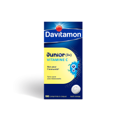 Davitamon Junior (3+) Vitamine C Immunité Goût Orange 100 comprimés