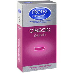 Protex Classic Plus Fin Préservatifs Lubrifiés 10 pièces