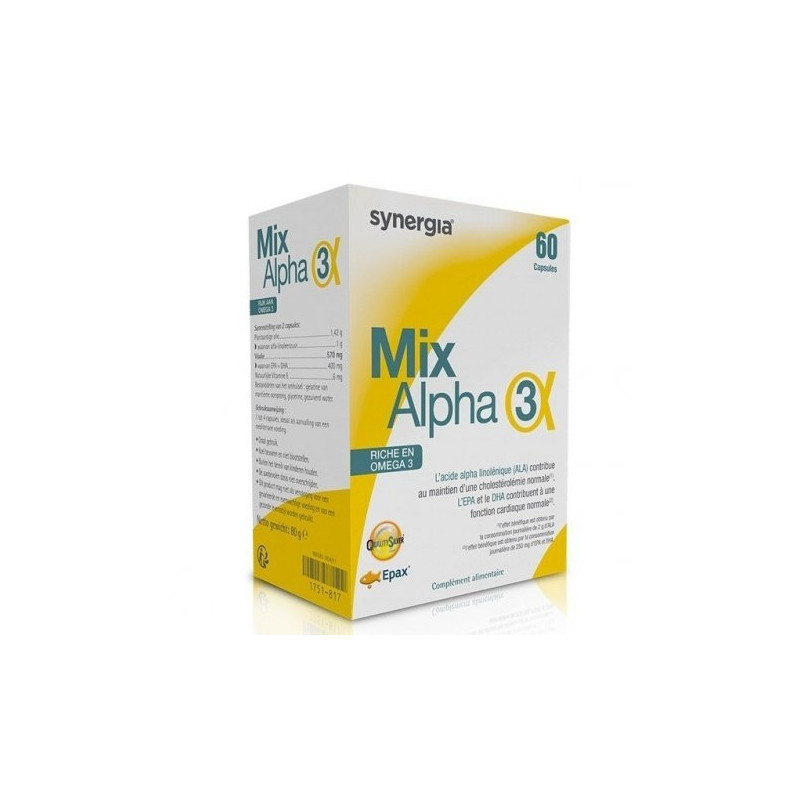 Synergia Mix Alpha Oméga 3 60 Capsules