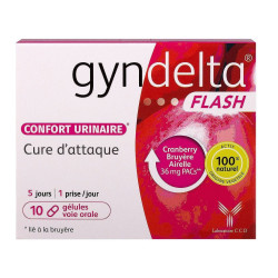 Gyndelta Flash Confort Urinaire 36mg 10 gélules