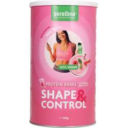 Purasana Shape & Control Protein Shake Goût Fraise & Framboise 350g